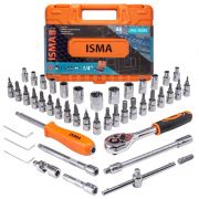 Набор инструмента 46пр. 1/4''(6-гран.)(4-14мм) ISMA ISMA-2462-5 EURO 51107