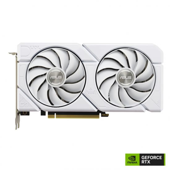 Видеокарта ASUS DUAL-RTX4060-O8G-EVO-WHITE, 8Gb GDDR6/128-bit, 4352 CUDA, PCI E 4.0, HDMI, DisplayPort, White, BOX