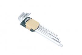 Набор ключей Г-образных 6-гранных экстра длинных с шаром 9 предметов (1.5, 2, 2.5, 3, 4, 5, 6, 8, 10 18835       RF-5093XLB