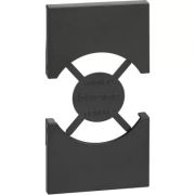 Лицевая панель Bticino KG03 Living Now для розеток 2К З нем/итал.стандарта 2 модуля черный