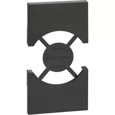 Лицевая панель Bticino KG03 Living Now для розеток 2К З нем/итал.стандарта 2 модуля черный