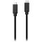 CANYON UC-9 Type C USB3.1 standard cable, PD3.0 100W, with full feature(video, audio, data transmission and PD charging), OD 4.8mm, cable length 1m, Black, 13*9*1000mm, 0.043kg