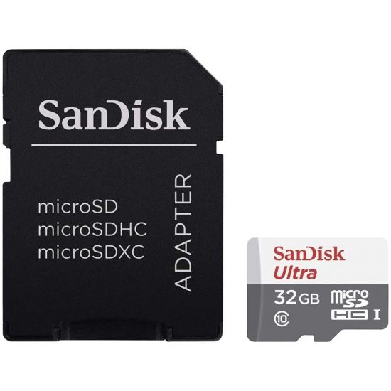 SanDisk Ultra Light microSDHC   SD Adapter 32GB 100MB/s Class 10