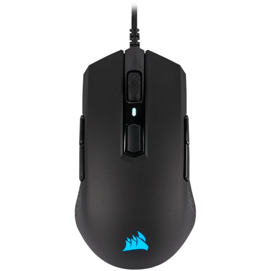 Corsair M55 RGB PRO Ambidextrous Multi-Grip Gaming Mouse, Black, Backlit RGB LED, 12400 DPI, Optical (EU version), EAN:0840006607762
