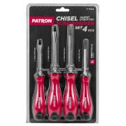 Набор отверток силовых магнитных 4пр (SL5.5x75мм, SL6.5x100мм, РН1х75мм, РН2х100мм), в блистере 64829 P-7004