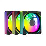 Вентилятор для корпуса Ocypus Gamma F12 UNI BK ARGB REVERSE BLADE 3-IN-1 800-1800RPM Черный