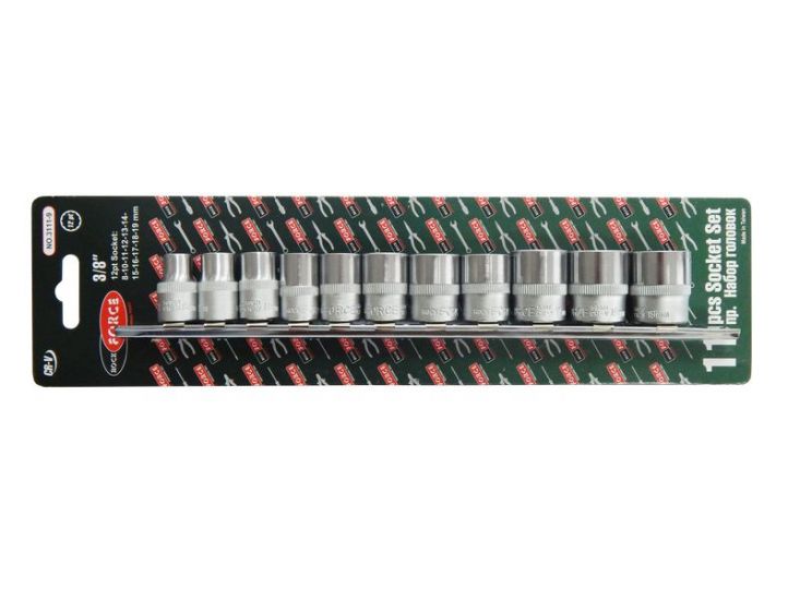Набор головк 12-гран., 11 предметов, 3/8" (8, 10 -19мм, ) 3104        RF-3111-9