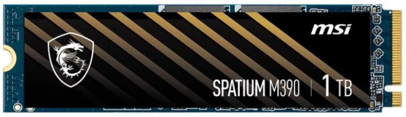 Твердотельный накопитель 1000Gb SSD MSI SPATIUM M390 M.2 PCIe NVMe R3300Mb/s W3000MB/s SPATIUM M390 NVMe M.2 1TB