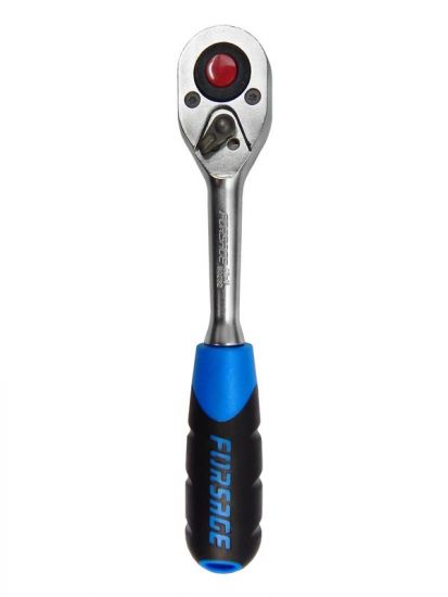 Трещотка реверсивная с резиновой ручкой 3/8"(45зуб.) Forsage F-80232 9775