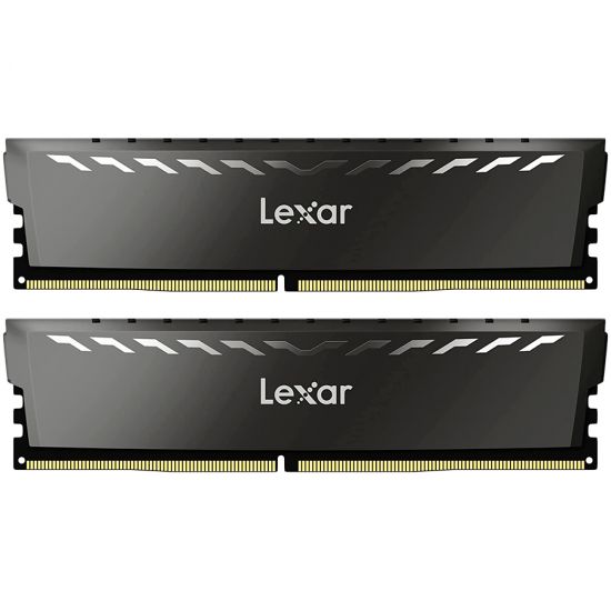 Lexar® 2x16GB THOR DDR4 3200 UDIMM XMP Memory with heatsink. Dual pack, EAN: 843367128709
