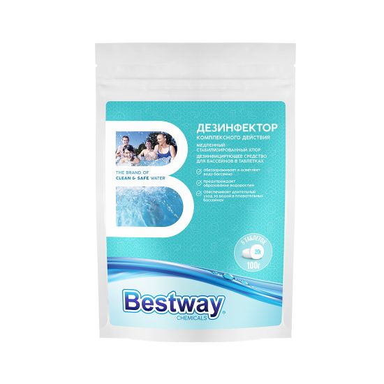 Химия для бассейна Хлор Стабилизированный Bestway B1909216 Химия для бассейна Хлор Стабилизированный Bestway B1909216