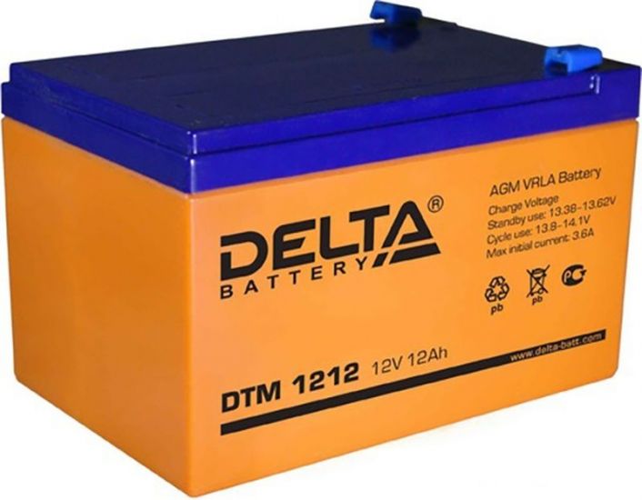 Аккумулятор DELTA DTM 1212 оранжевый
