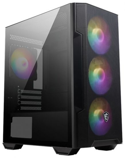 Компьютерный корпус MSI MAG FORGE M100R mATX/Mini-ITX, 2x 2.5", 1x2.5"/3.5", 1x 3.5", 2xUSB 2.0, 1xUSB 3.2 Gen1, Audio, Mic, MicroATX