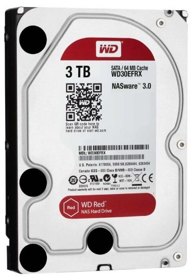 Жесткий диск для NAS систем HDD  3Tb Western Digital RED Plus SATA 6Gb/s 3.5" 128Mb 5400rpm WD30EFZX