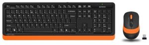 Клавиатура мышь беспроводная A4tech Fstyler FG1010-ORANGE USB