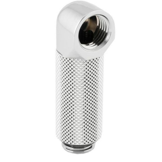 Фитинг угловой Bykski B-RD90-EXJ35 <90гр. 35ММ, Папа-мама, Silver>