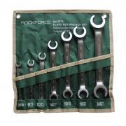 Набор ключей разрезных 7 предметов(8х10,9х11,12х13,14х17,16х18,19х22,24х27мм),на полотне ROCKFORCE RF-5075 47274