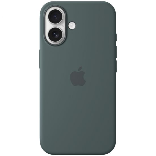 iPhone 16 Silicone Case with MagSafe - Lake Green,Model A3313