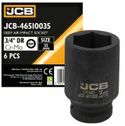 Головка ударная глубокая 3/4", 35мм (6гр.) 59815 JCB-46510035