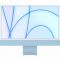 iMac 24-inch, Model A2438, BLUE, M1 chip with 8C CPU and 8C GPU, 16-core Neural Engine, 16GB unified memory, Gigabit Ethernet, Two Thunderbolt / USB 4 ports, Two USB 3 ports, 512GB SSD storage, MAGIC MOUSE 2-INT, MAGIC KEYBOARD W/ TOUCH ID-SUN
