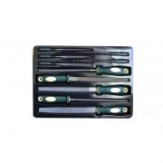 Набор напильников разнопрофильных 10 пр.(плоский, треугольный, круглый, полукруглый, квадратный, L-185мм,L-325мм),в ложементе Rock FORCE RF-5056N 50161