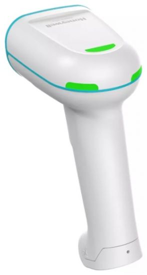 1960h USB Healthcare Kit: White Anti-Microbial housing, HD focus, 1D/2D, PDF417, USB Type A 3m straight cable (CBL-500-300-S00), Vibration, ROW Only