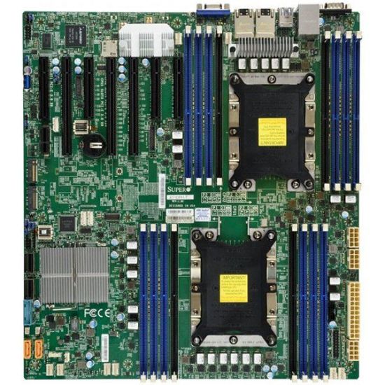 Серверная материнская плата SuperMicro X11DPH i Motherboard Dual Socket P, 2x 10GBase T LAN with Intel X557, Intel C622 controller for 10 SATA3 (6 Gbps) ports; RAID 0,1,5,10.