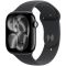 Apple Watch Series 11 GPS 46mm Jet Black Aluminium Case with Black Sport Band - M/L,Model A3333