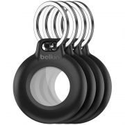 BELKIN Secure Holder - Airtag - Waterproof Keyring - 4 Pack, Black