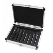 Набор шарошек металлических разнопрофильных по металлу "PROFI" 8пр.(Ø хвостовика 6мм),в аллюм. кейсе Rock FORCE RF-61709 48567