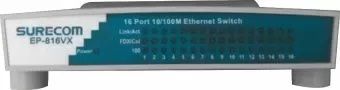 Коммутатор 16 ports, 10/100Mbit Desctop switch Surecom EP-816VX/6B