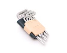 Набор ключей Г-образных TORX 9 предметов(Т10, Т15, Т20, Т25, Т27, Т30, Т40, Т45, Т50)в пластиковом держателе ROCKFORCE RF-5098 5803