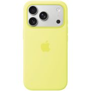 iPhone 17 Pro Silicone Case with MagSafe - Neon Yellow,Model A3559