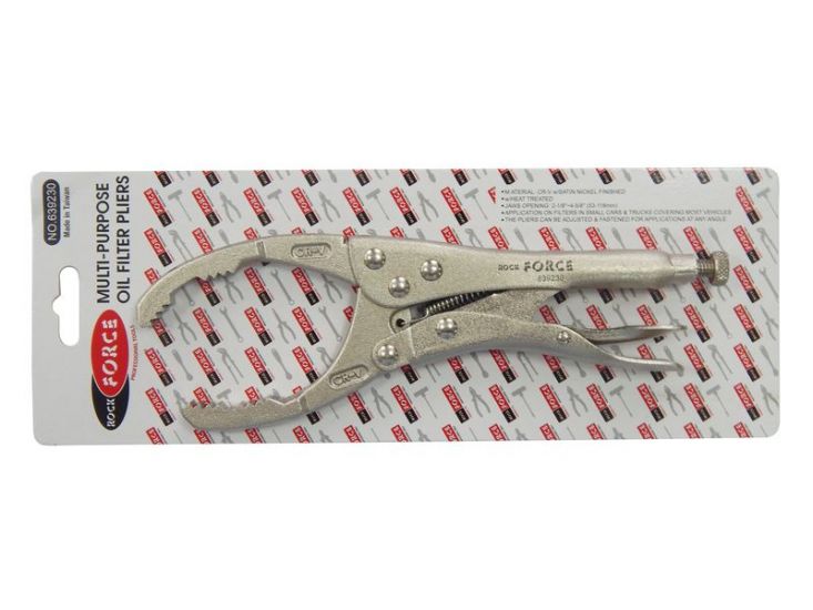 Съемник масляного фильтра с фиксатором(55-115мм), в блистере ROCKFORCE RF-639230 11616