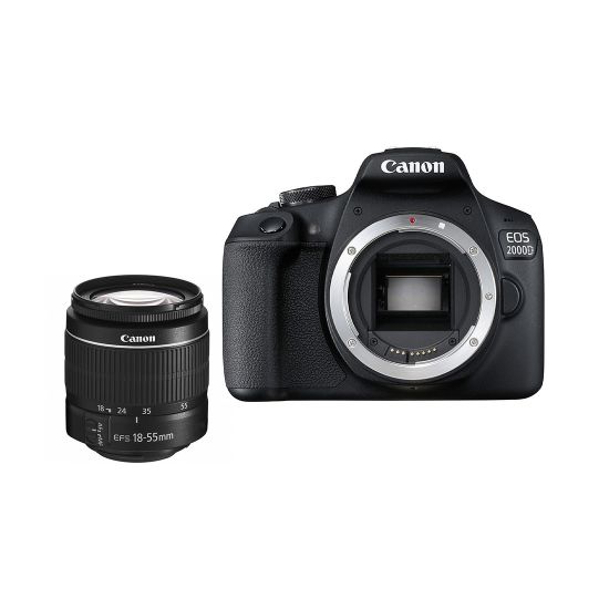 Цифровая зеркальная камера Canon EOS 2000D kit EF-S 18-55 DC III Black (2728C007AA)