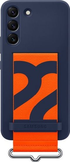 Чехол для Galaxy S22 Silicone with Strap Cover EF-GS901TNEGRU, navy