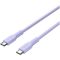 CANYON cable OnWire 60CL C-C 60W COLOR Braided 1m Purple