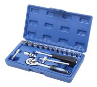 Набор инструментов 17 предметов , 1/4",6гр. (4-13мм) KINGTUL profi KT-17 10036