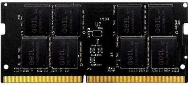Оперативная память для ноутбука 8Gb DDR4 2666MHz GEIL PC4-21330 SO-DIMM 19-19-19-43 GS48GB2666C19SC Retail Pack