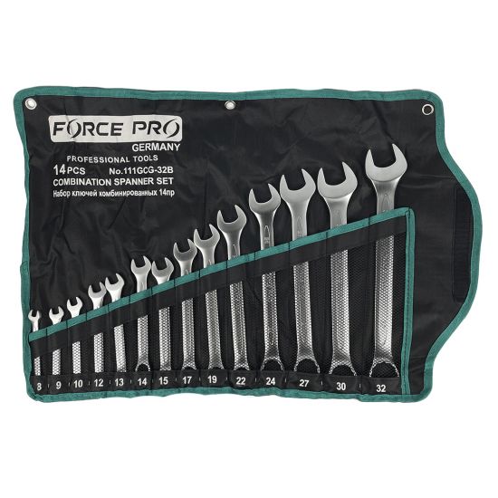 Набор ключей 14 предметов (8-32мм) в полотне FP019 FP8/32