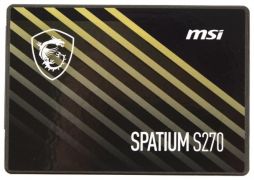 Твердотельный накопитель  480Gb SSD MSI SPATIUM S270 SATA III 2.5" R500Mb/s W450MB/s SPATIUM S270