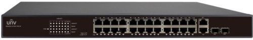 UNV NSW2010-24T2GC-POE-IN 24?100Mbps PoE ports (RJ45)+2?1000Mbps Combo ports