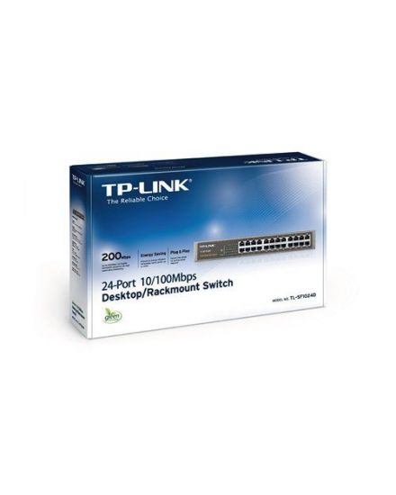 TP-Link TL-SF1024D 24-портовый Fast Ethernet настольный/монтируемый в стойку коммутатор /