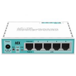 Сетевой Маршрутизатор MikroTik RB750Gr3 hEX Router. 5x Ethernet 10/100/1000, USB, PoE