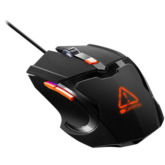 Optical Gaming Mouse with 6 programmable buttons, Pixart optical sensor, 4 levels of DPI and up to 3200, 3 million times key life, 1.65m PVC USB cable,rubber coating surface and colorful RGB lights, size:125*75*38mm, 140g