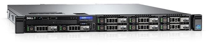 Сервер Dell R430 8SFF  1 U/1 x Intel  Xeon E5  2620 v4 (8C/16T, 20M, Up to 3.0GHz)  2,1 GHz/8 Gb  RDIMM  2666 MHz/H330 (0,1,5,10,50)/1 x 300 Gb SAS 2.5