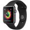 Apple Watch Series 3 GPS, 38mm Space Grey Aluminium Case with Black Sport Band, Model A1858