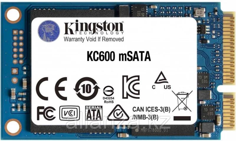 Твердотельный накопитель SSD 1024 Gb mSATA 3.0 Kingston SKC600MS/1024G 3D TLC