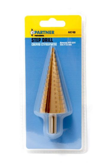 Сверло ступенчатое HSS 4241(4-32мм), в блистере 29865       PA-44740
