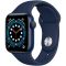 Apple Watch Series 6 GPS, 40mm Blue Aluminium Case with Deep Navy Sport Band - Regular, Model A2291